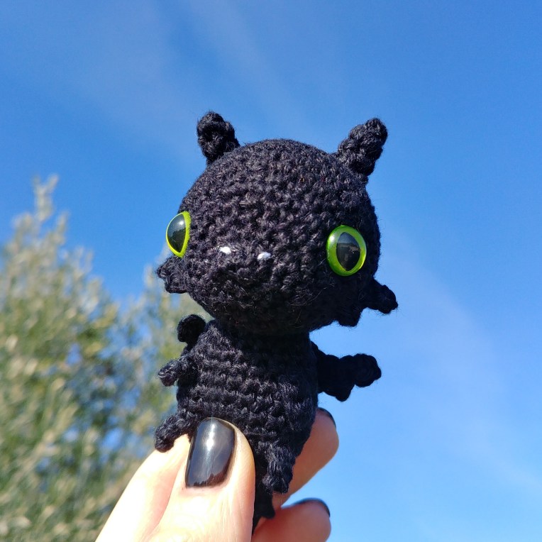 sdentato toothless amigurumi 15